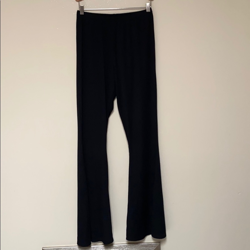 boohoo flared ribbed pants 10